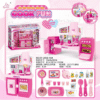 Pink Baby Play Kitchen Toys Kids Mini Doll House