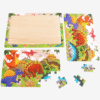 30 Pieces Wooden Dinosaur Jigsaw Puzzle Board